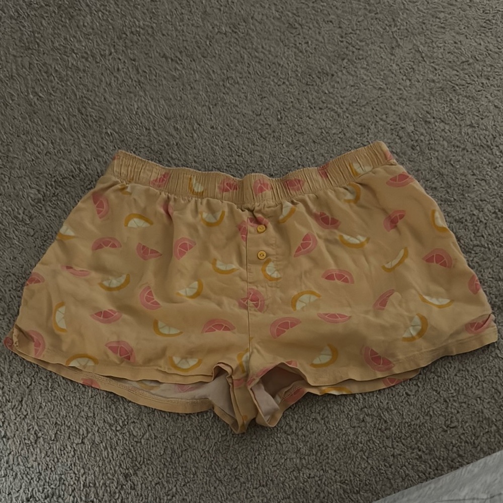 PINK Victoria's Secret Athletic Shorts in Pink and Yellow